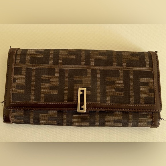 Fendi Zucca FF Logo Continental Wallet - Picture 1 of 13
